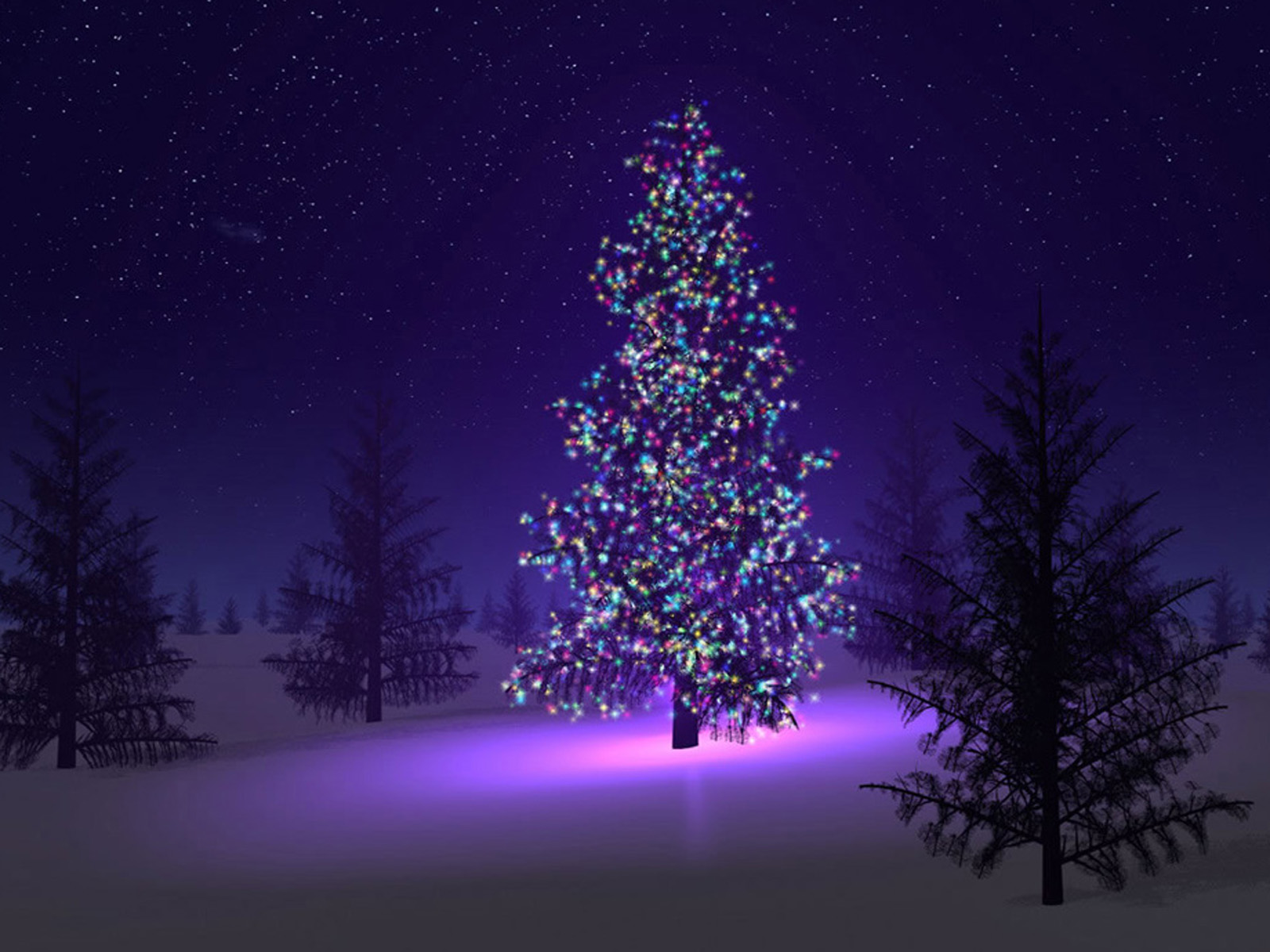 wallpaper Christmas Trees Wallpapers 1600x1200