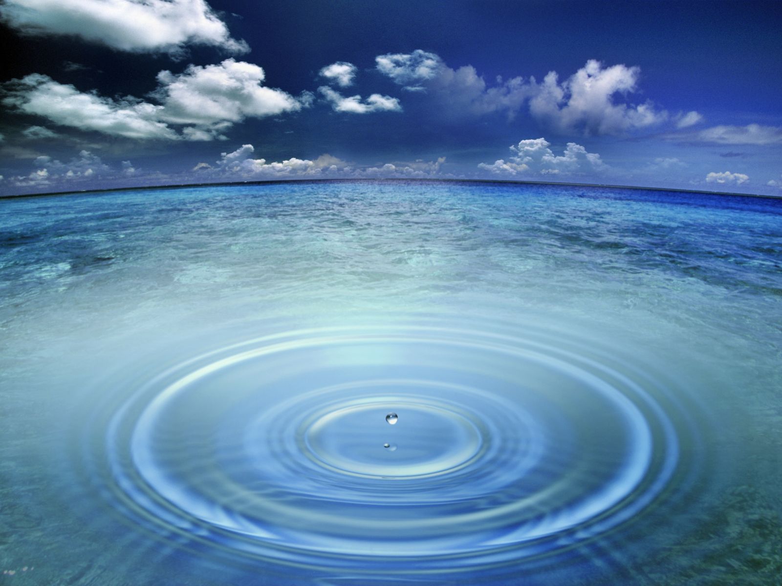 Ocean Water Drop Wallpapers Image 1600x1200