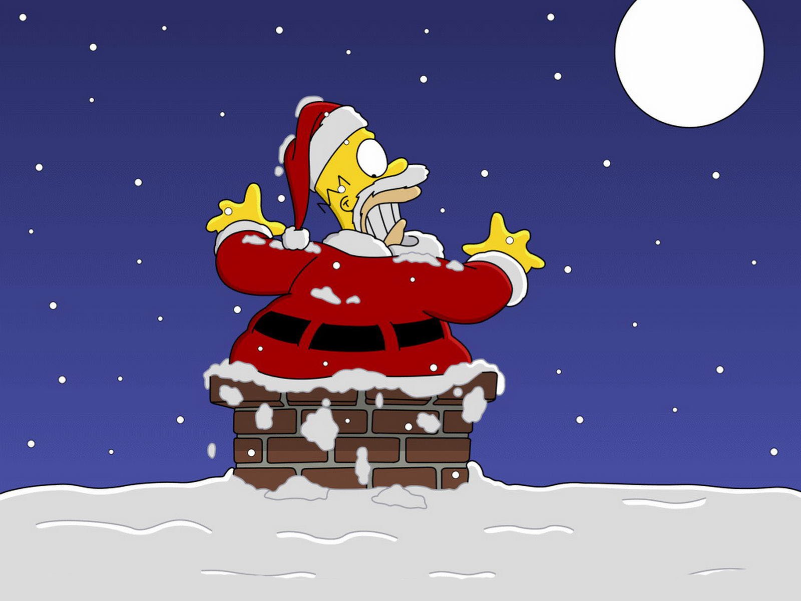 Simpsons Christmas g wallpaper 1600x1200 184458 1600x1200