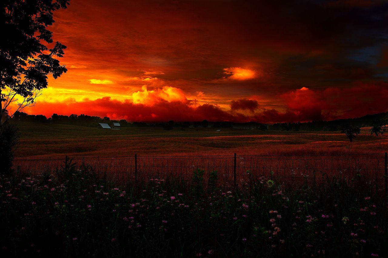 FileCountry farm summer evening sunset1 Virginia ForestWander 1280x853