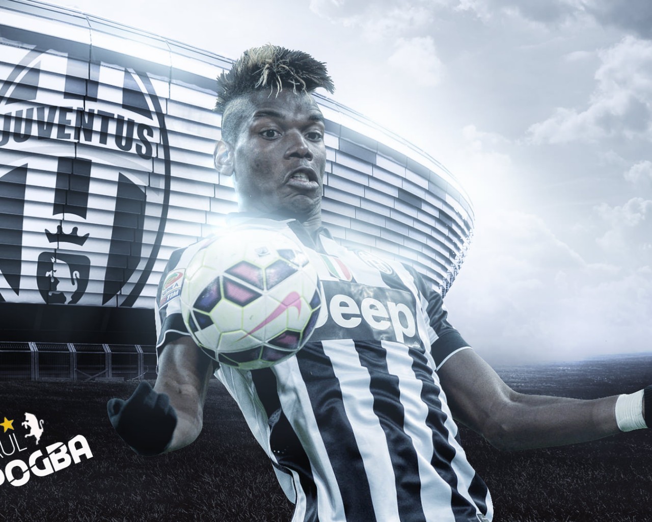 Paul Pogba Juventus 20152016 Wallpaper   Football Wallpapers HD 1280x1024