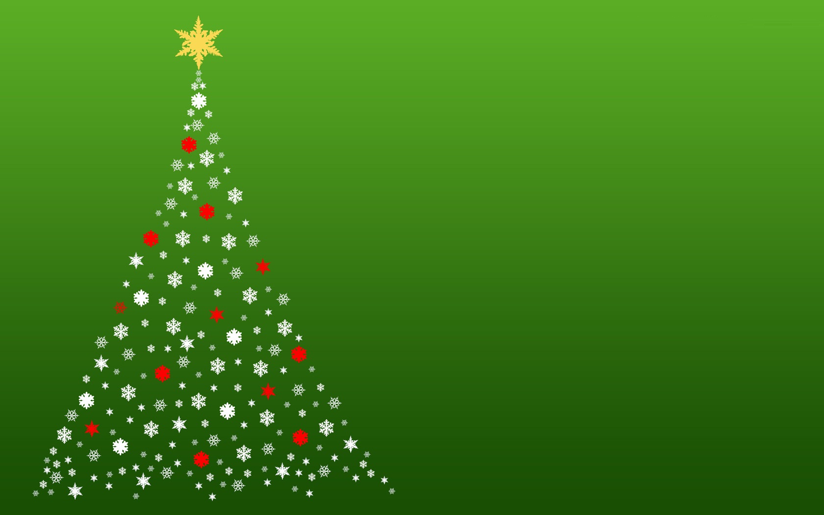 Green Christmas Background 1680x1050