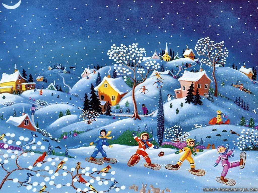 Winter Christmas Wallpapers 1024x768