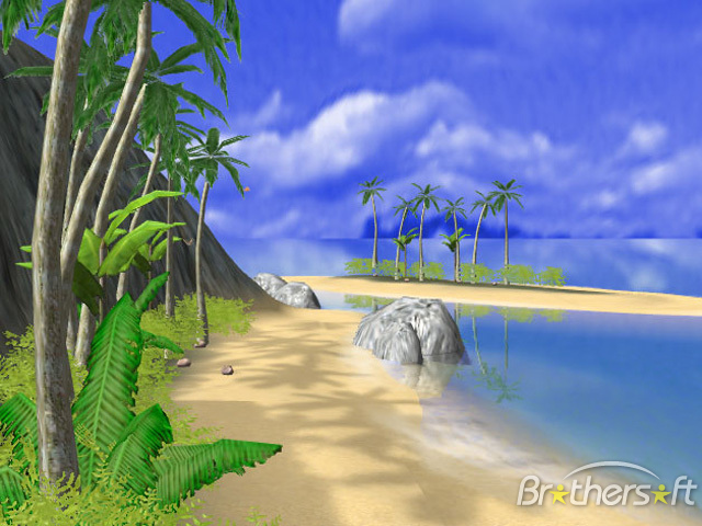 Download 3D Tropical Island Screen Saver 3D Tropical Island 640x480