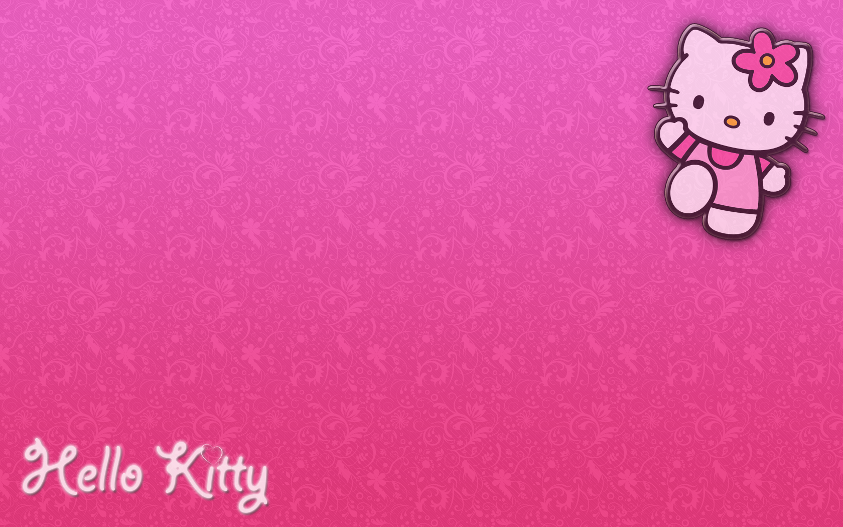 Pics Photos   Cute Hello Kitty Desktop Background 1680x1050
