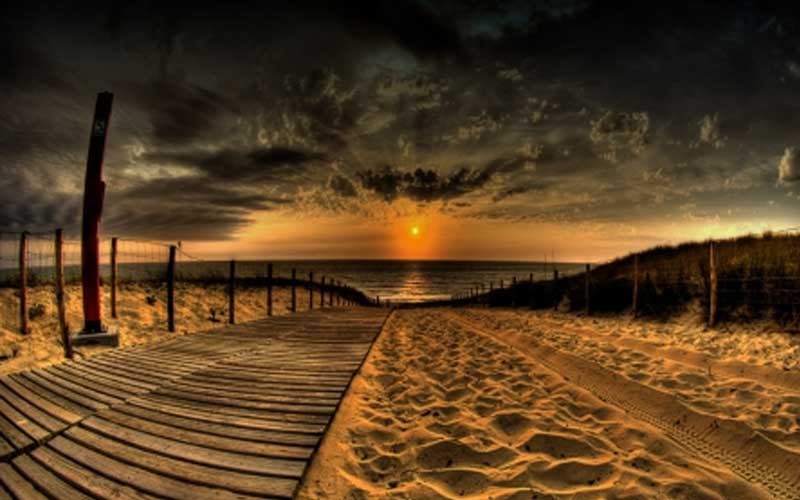 Beautiful Beach Sunset Wallpaper 800x500