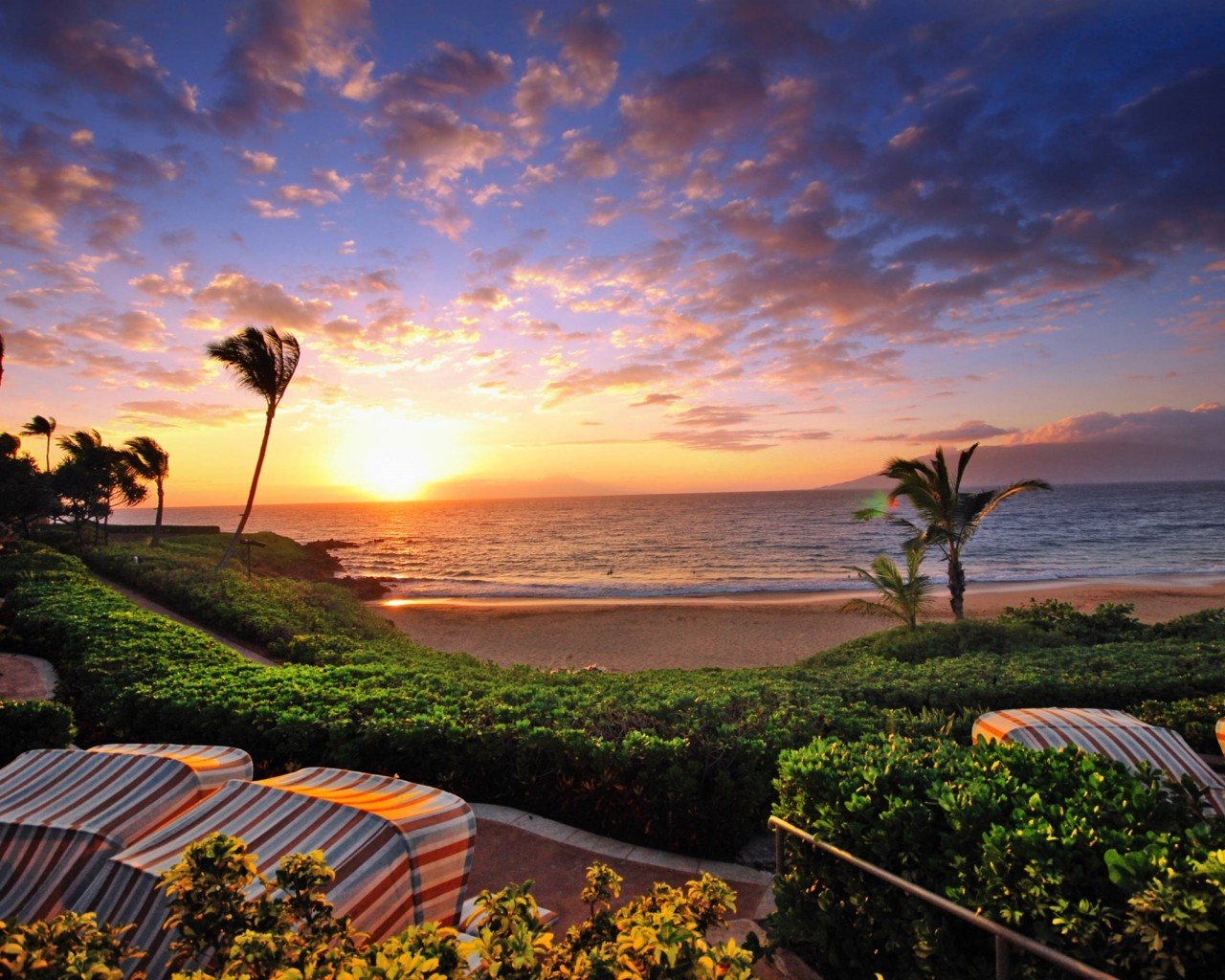 Hawaii Sunset Desktop Backgrounds Related Keywords 1280x1024