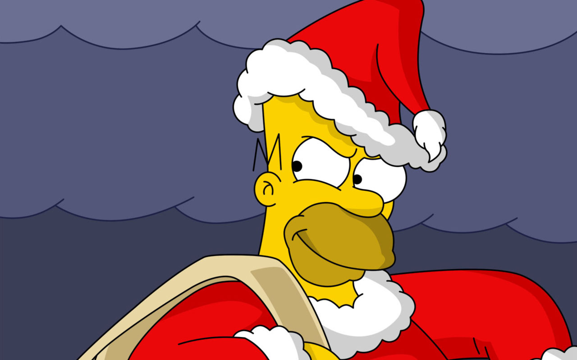 Simpsons Christmas Windows 8 Wallpaper HD 1920x1200