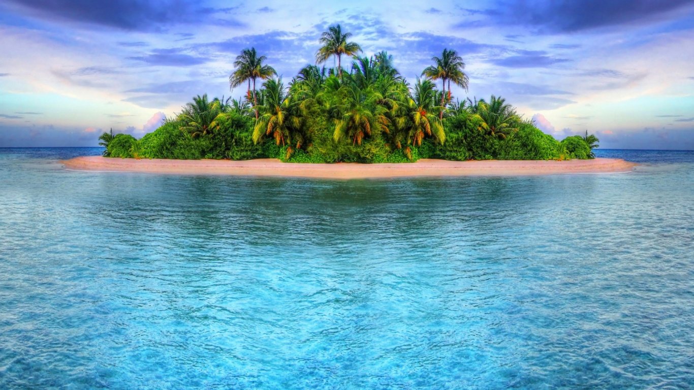 1366x768 Tropical Island desktop PC and Mac wallpaper 1366x768