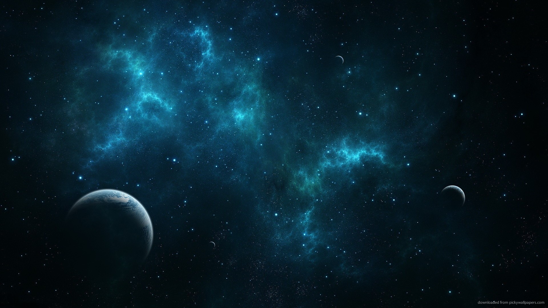 1920x1080 Deep Blue Space Wallpaper 1920x1080