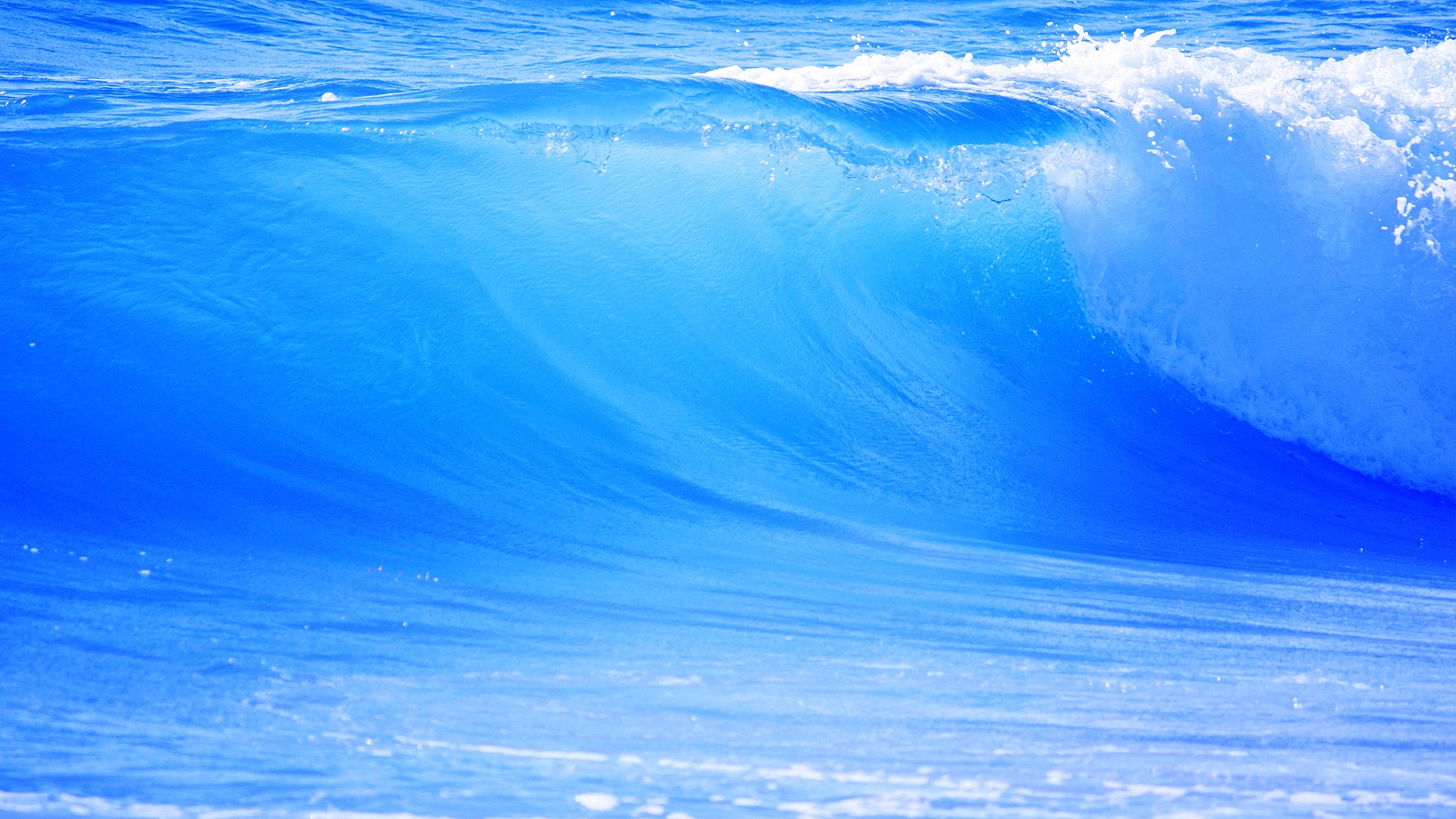 Ocean Blue Waves 1920 x 1080 Download Close 1920x1080