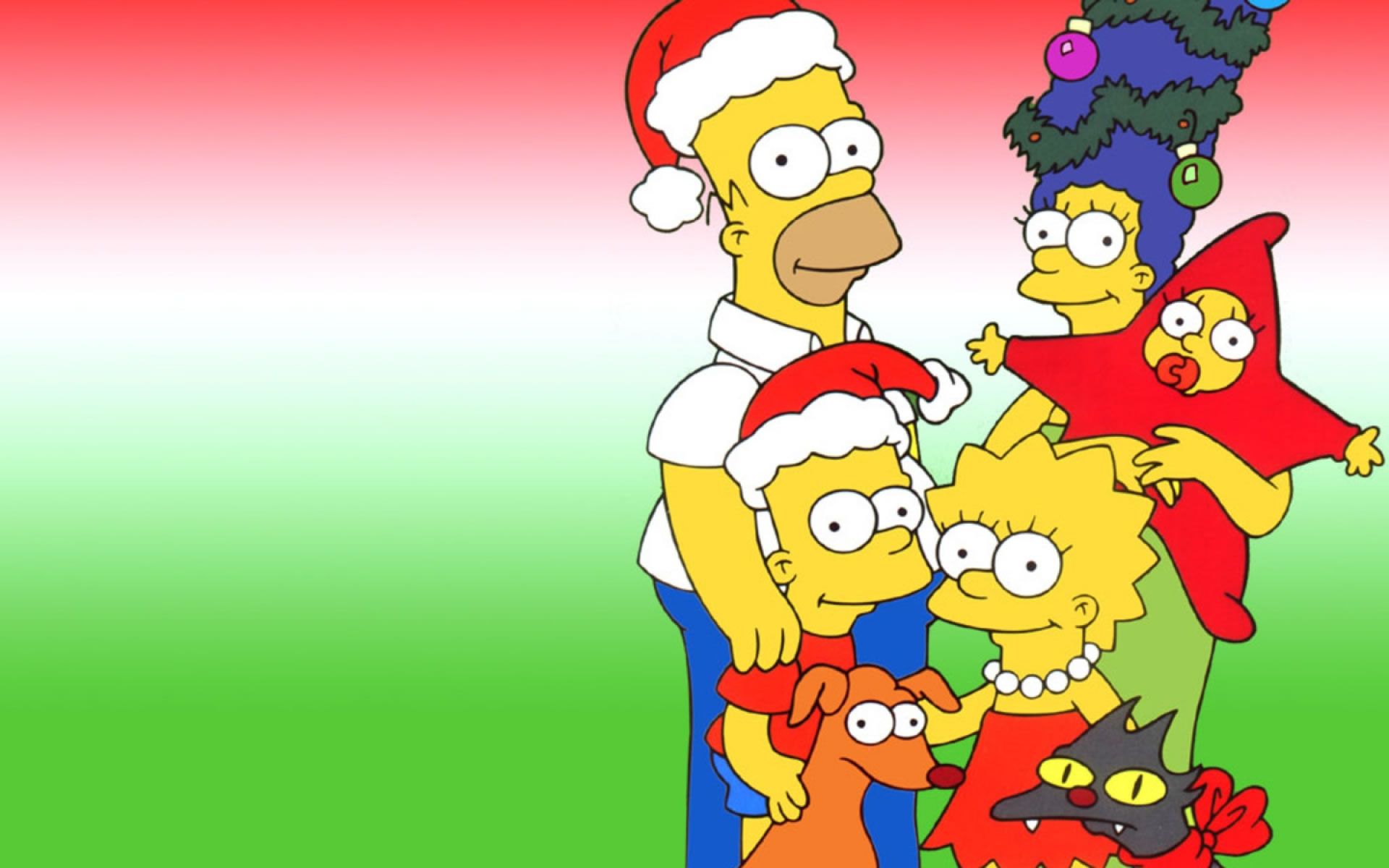 The Simpsons Christmas Wallpapers   Wallpapers   Wallpapers 1920x1200