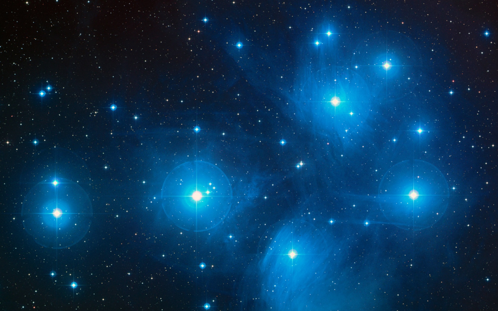 1680x1050 Outer Space Pleiades desktop PC and Mac wallpaper 1680x1050