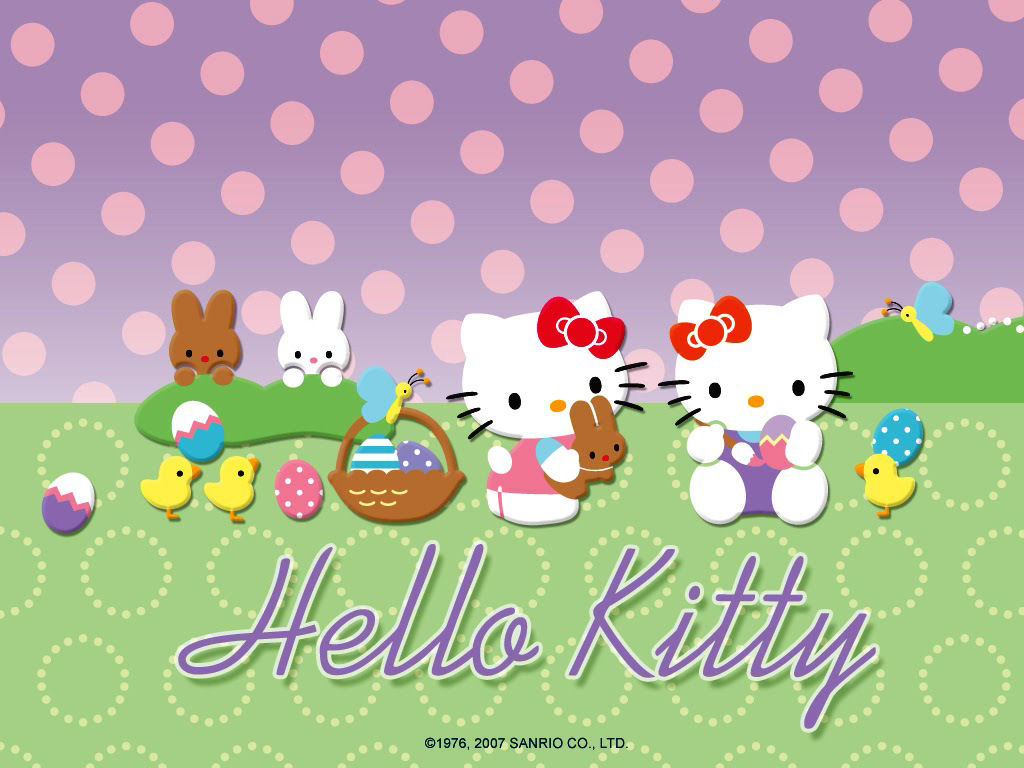 Hello Kitty Easter Wallpapers Hello Kitty Forever 1024x768