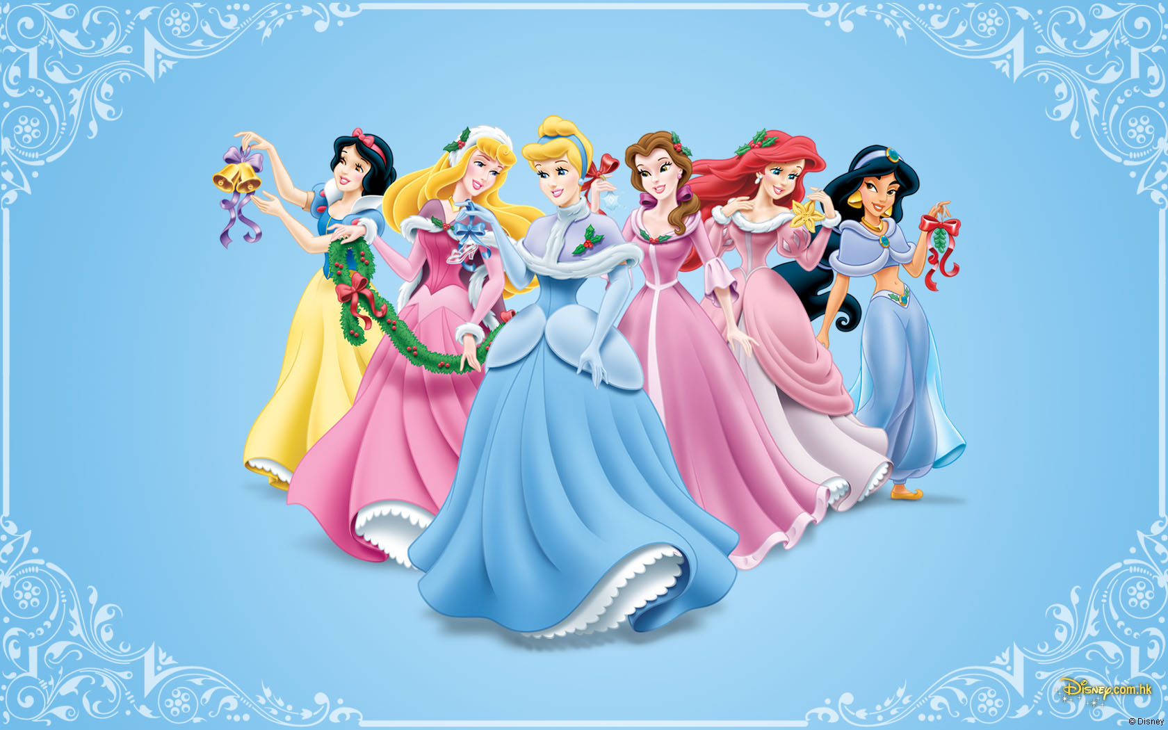Disney Princess Christmas   Disney Christmas Wallpaper 27835231 1680x1050