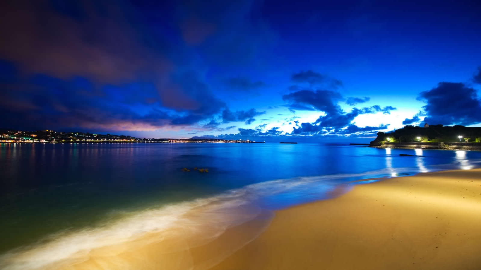 Beach Sunset Cool Twitter Background 1599x899