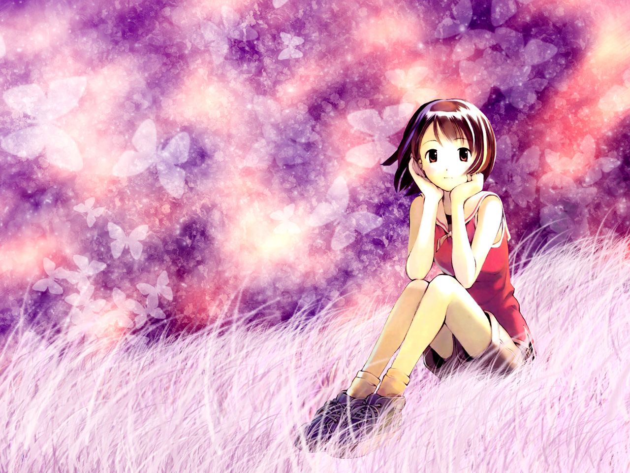  wallpaper of cute anime girl computer desktop wallpaper images 1280x960