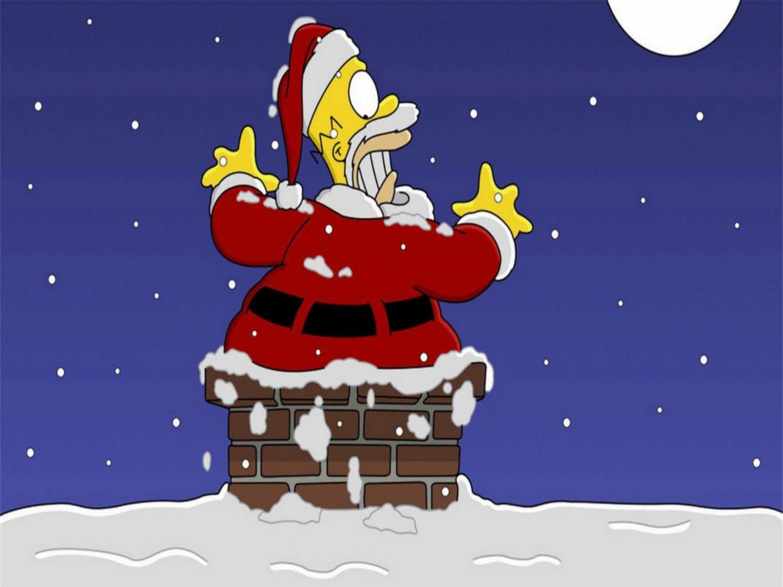 The Simpsons Christmas Wallpaper images 1600x1200