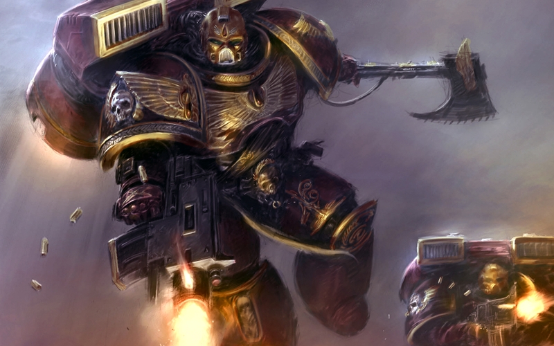 warhammer 40k space marines bolter science fiction 1920x1200 wallpaper 800x500