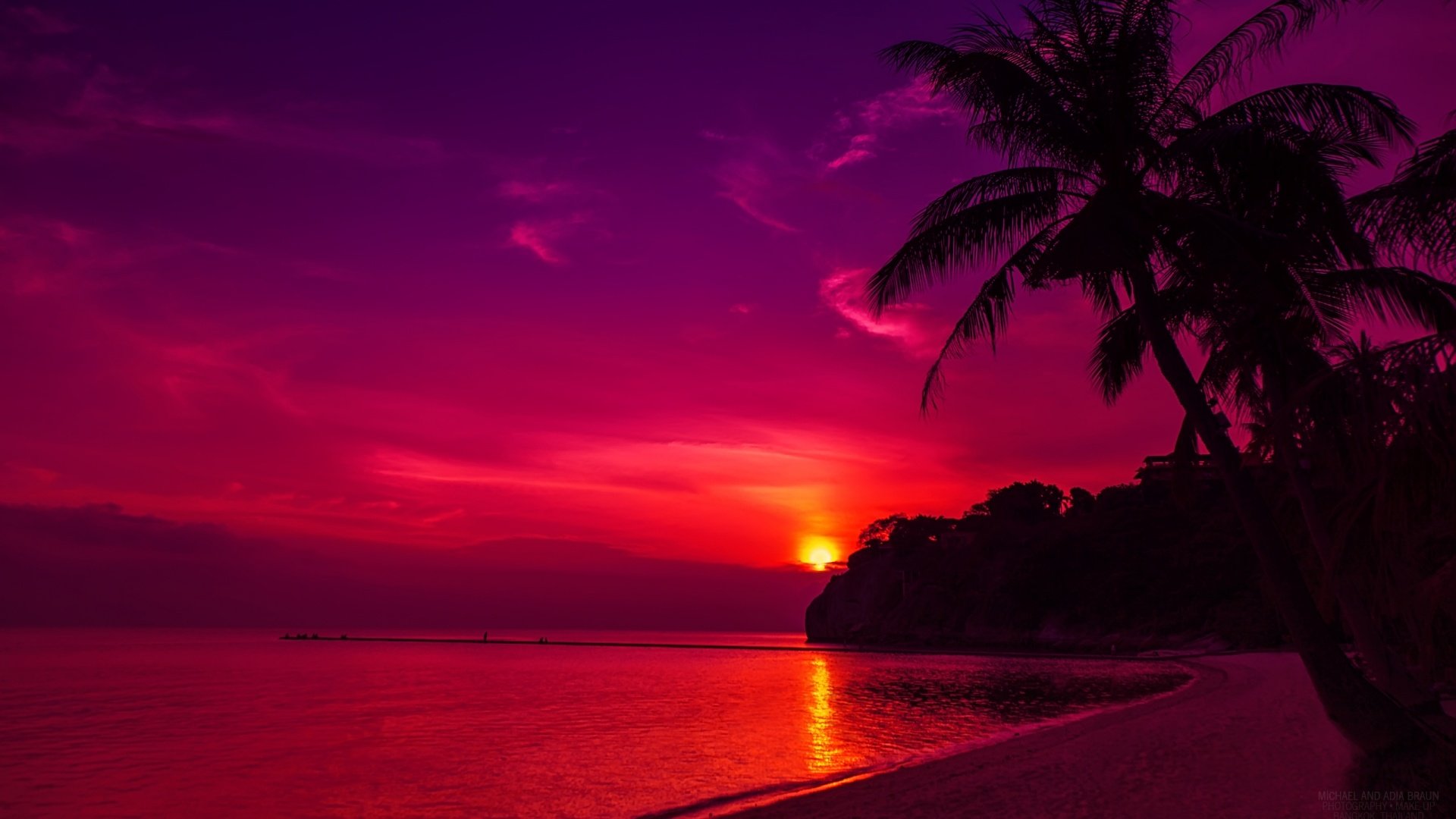 Thailand Beach Sunset Wallpapers HD Wallpapers 1920x1080