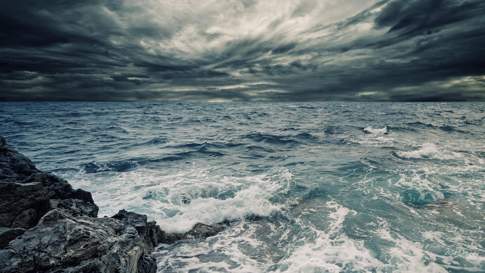 Stormy Ocean Wallpapers 1920x1080