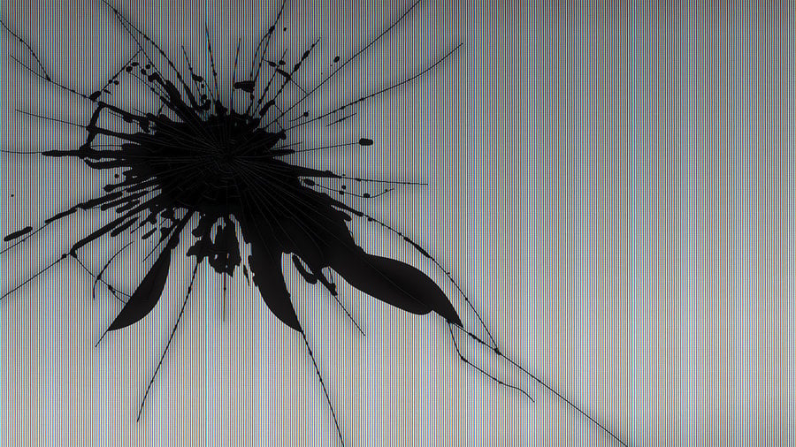 broken lcd screen hdtv by suicidecrew on deviantART
