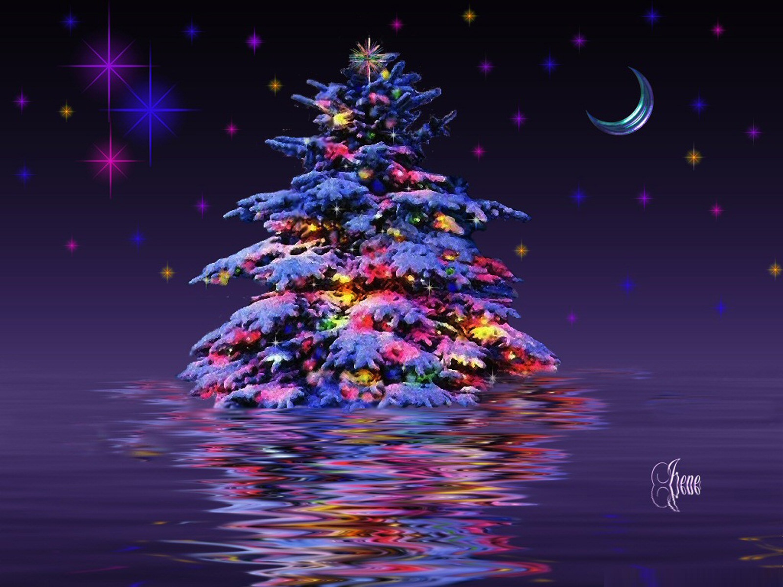 Tree Wallpapers 3d Christmas Tree Backgrounds Desktop 1600x1200