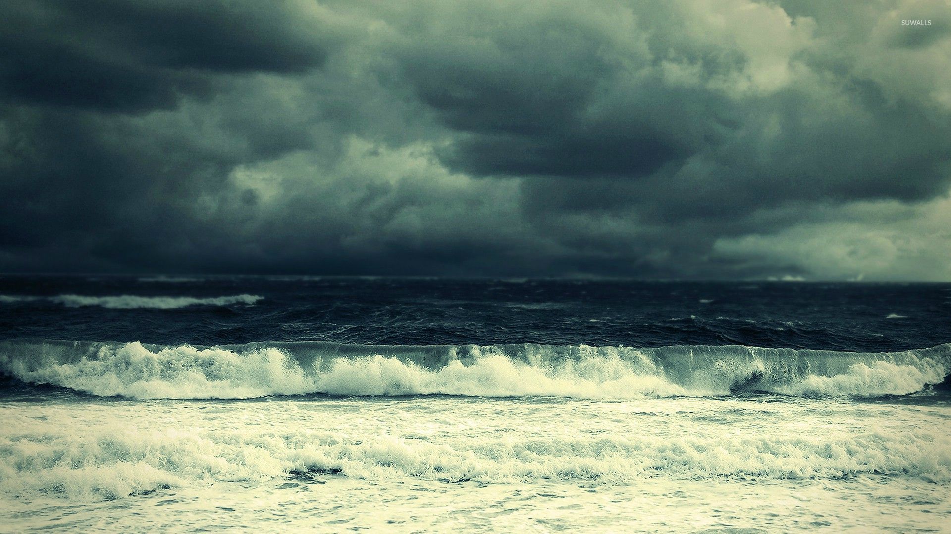 Stormy sea wallpaper   Beach wallpapers   26679 1920x1080