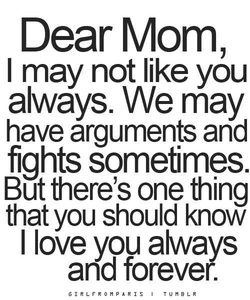 love my Mom Quotes Wallpapers 500x600