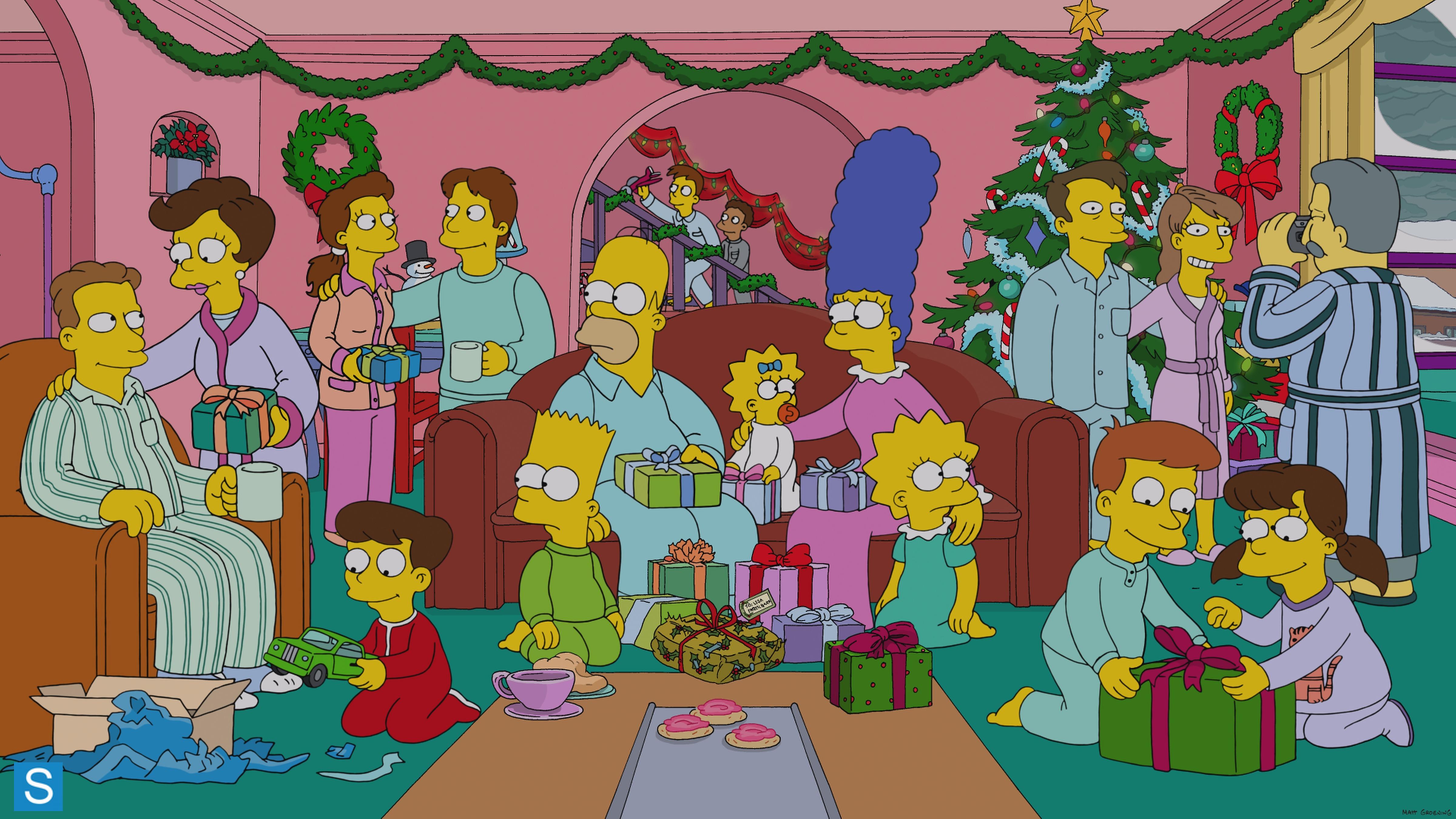 Simpsons Christmas f JPG wallpaper 4800x2700 184455 WallpaperUP 4800x2700