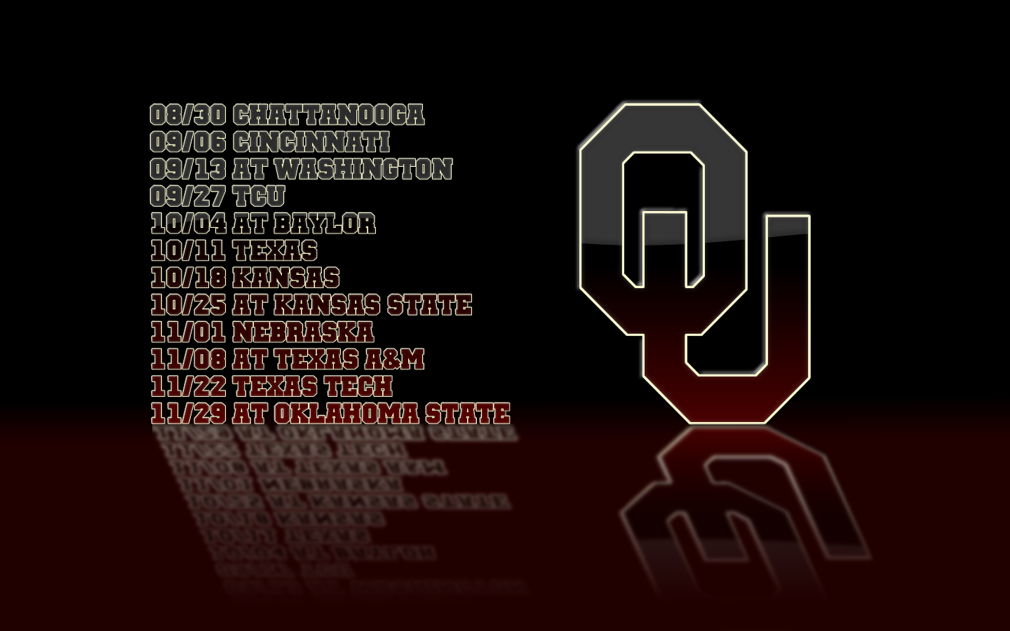 Show your Sooner pride with one of these 1440x900