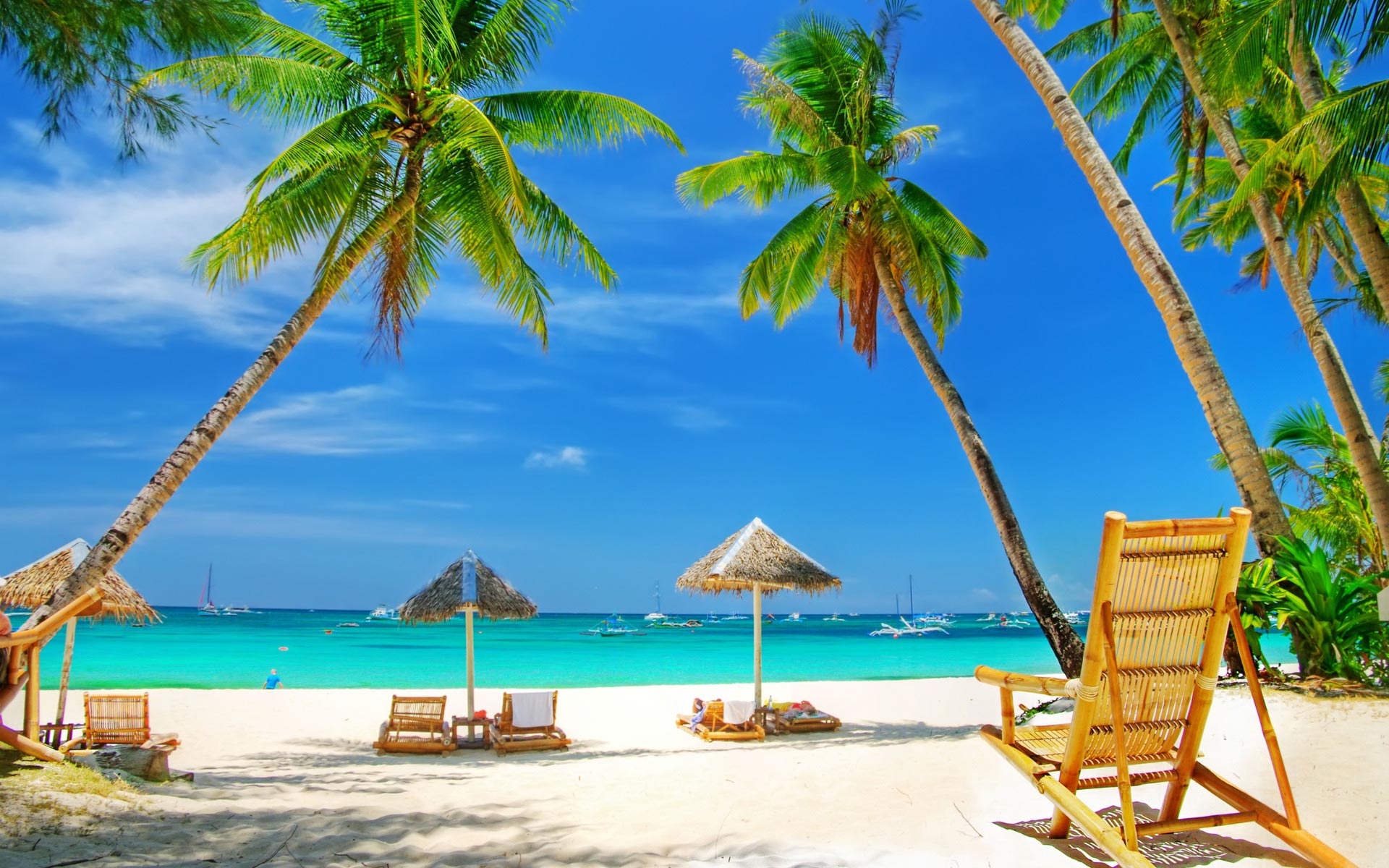 Tropical Beach HD Wallpapers 1920x1200