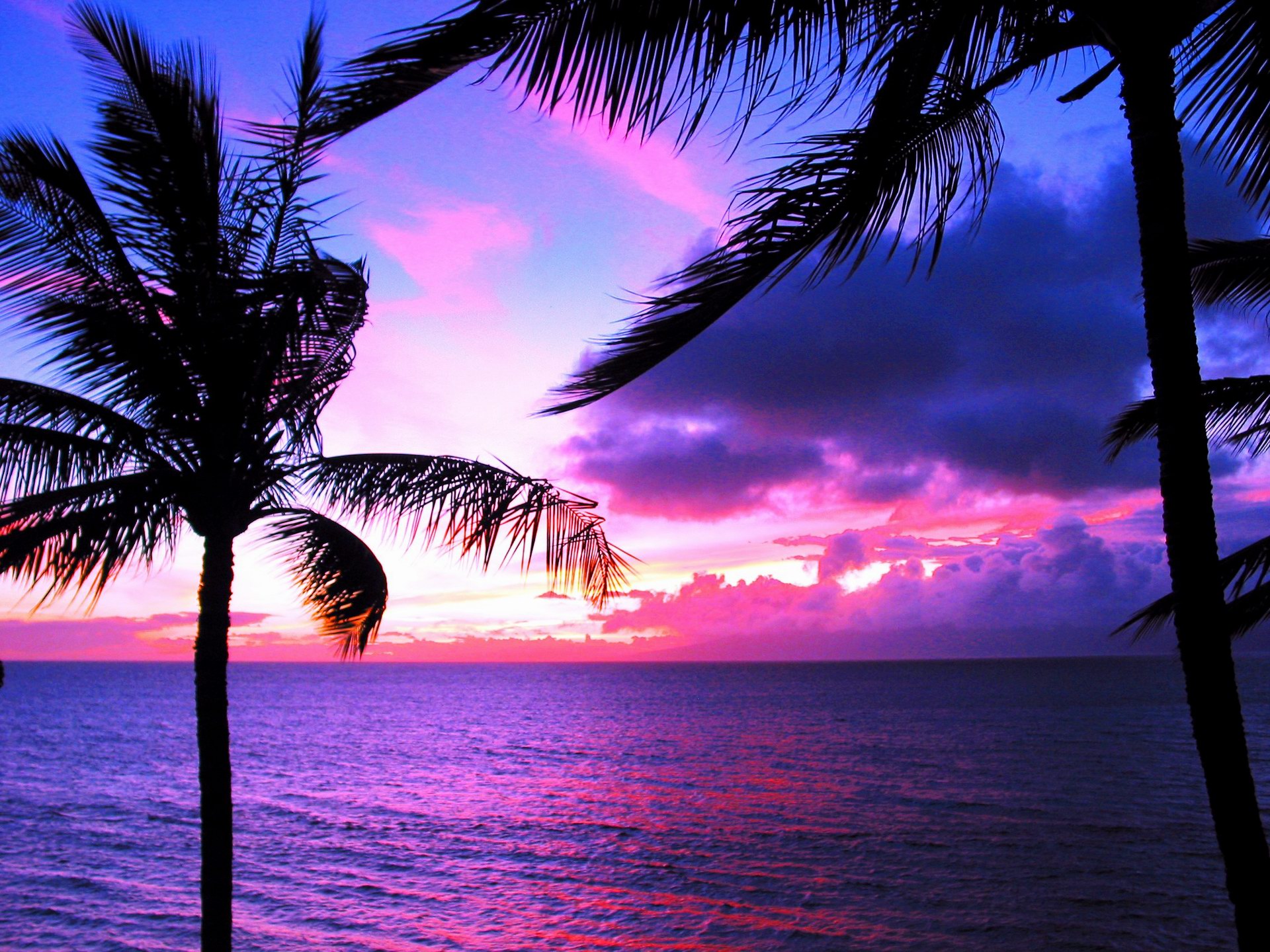 Hawaii Sunset Desktop Wallpaper 16294 Full HD Wallpaper Desktop 1920x1440