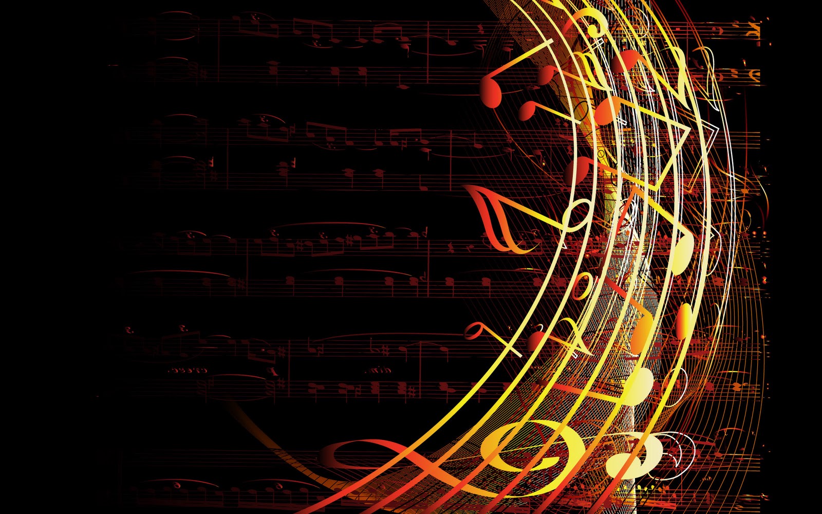  Musical Notes Abstract Wallpaper on this Abstract Graphic Wallpaper 1600x1000