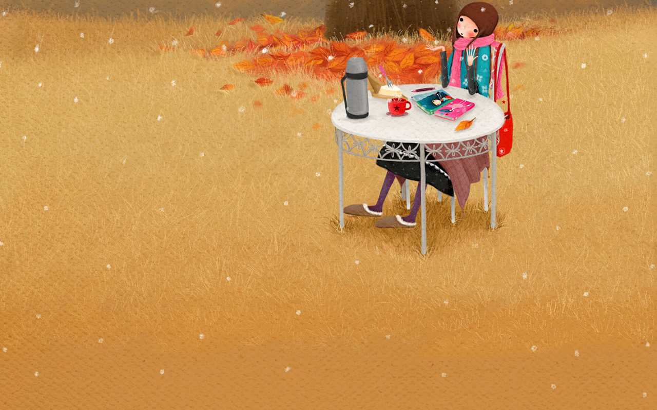 Korean Cartoon Illustration Picture Wallpaper 1280x800 South Korean ...