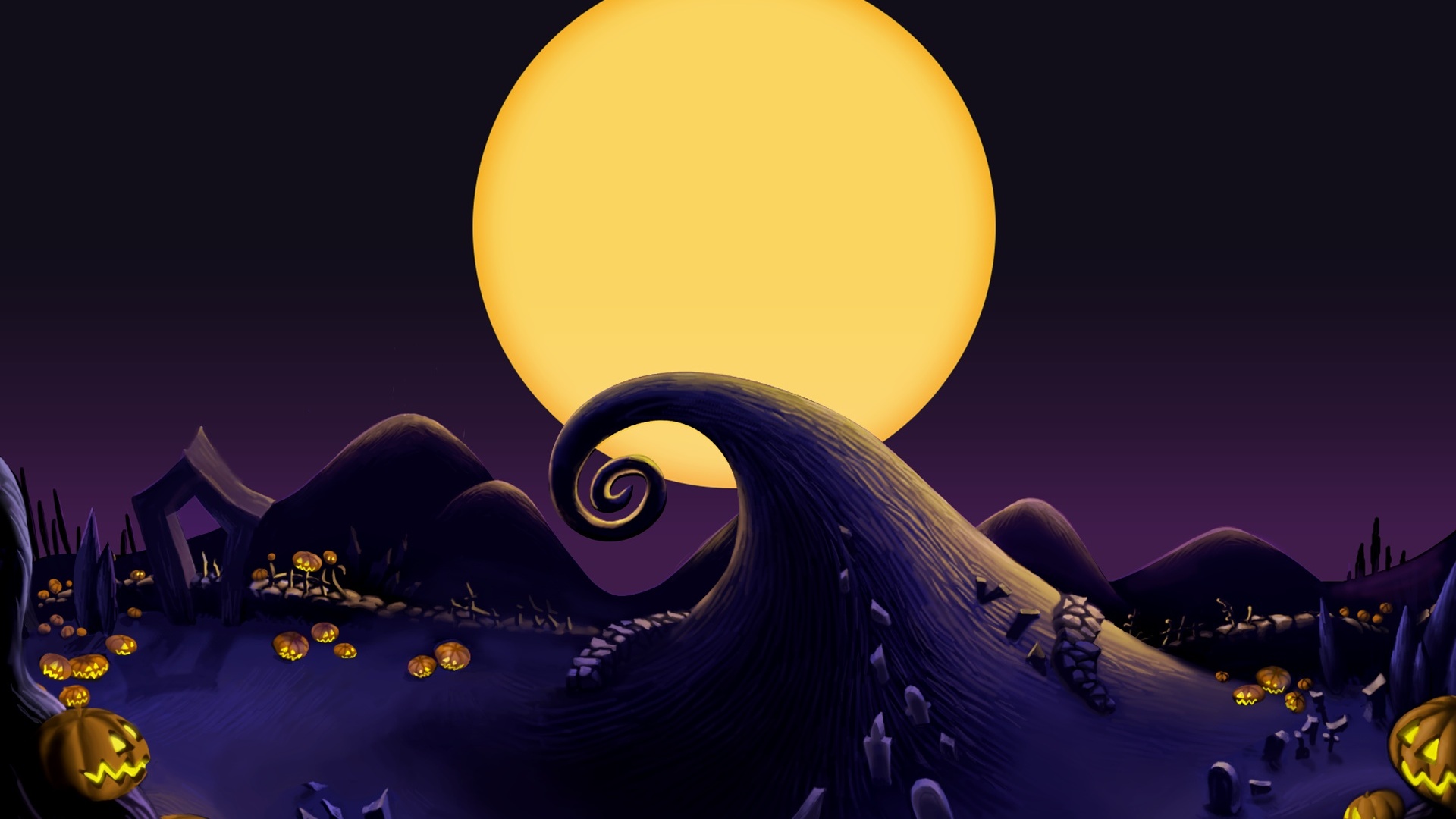 1920x1080 The Nightmare Before Christmas Landscape desktop 1920x1080