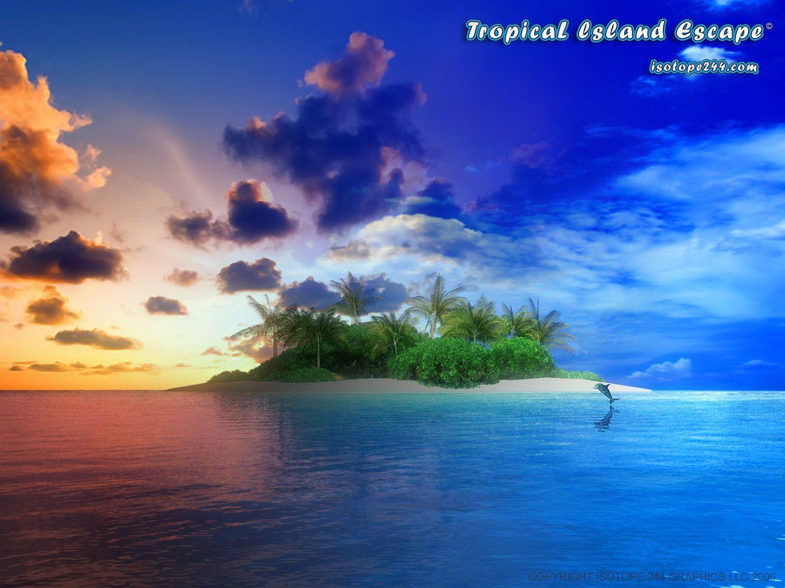 Tropical Island Backgrounds 1600x1200