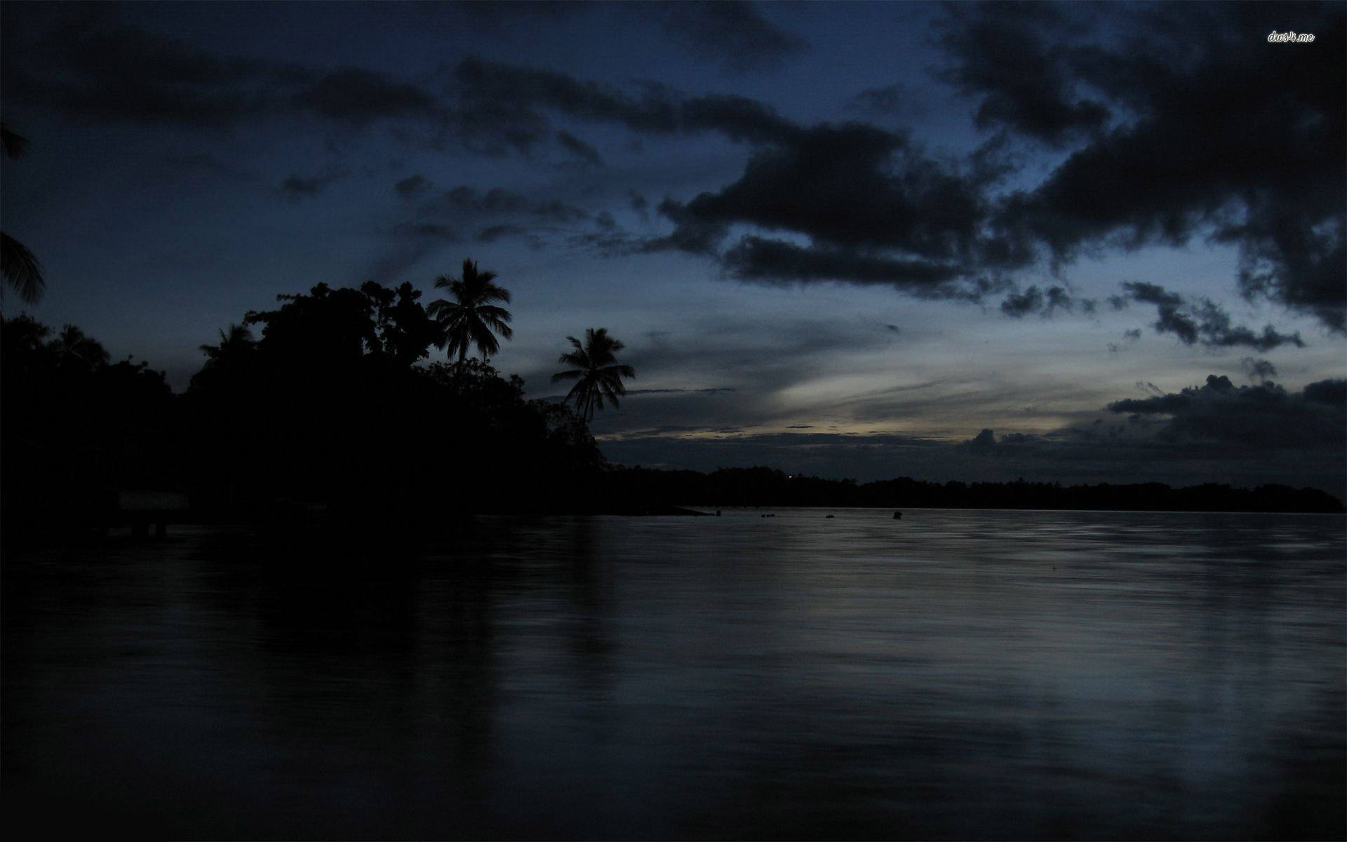 Lagoon at night wallpaper   Beach wallpapers   27123 1920x1200