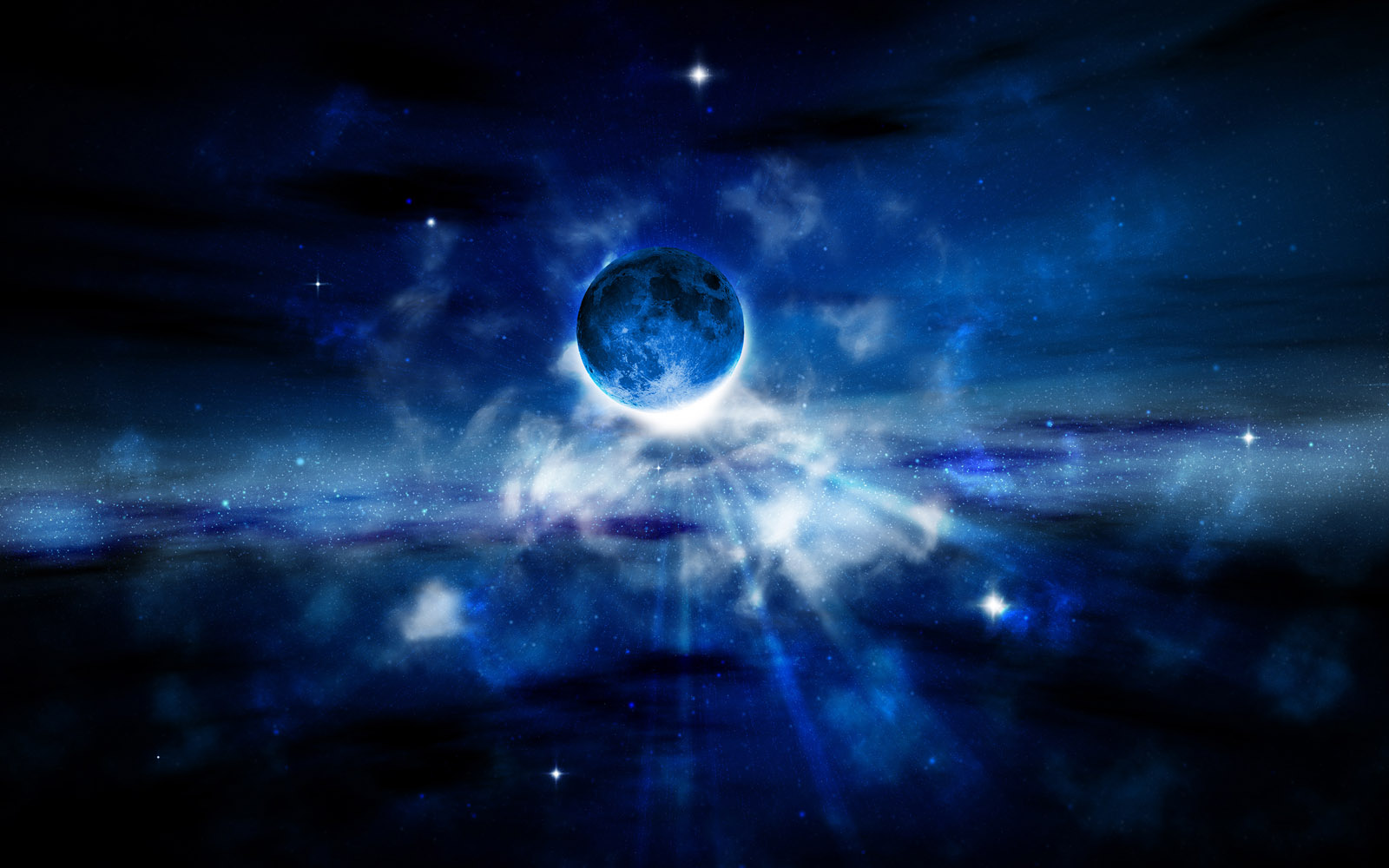 Blue Space Wallpaper 1600x1000