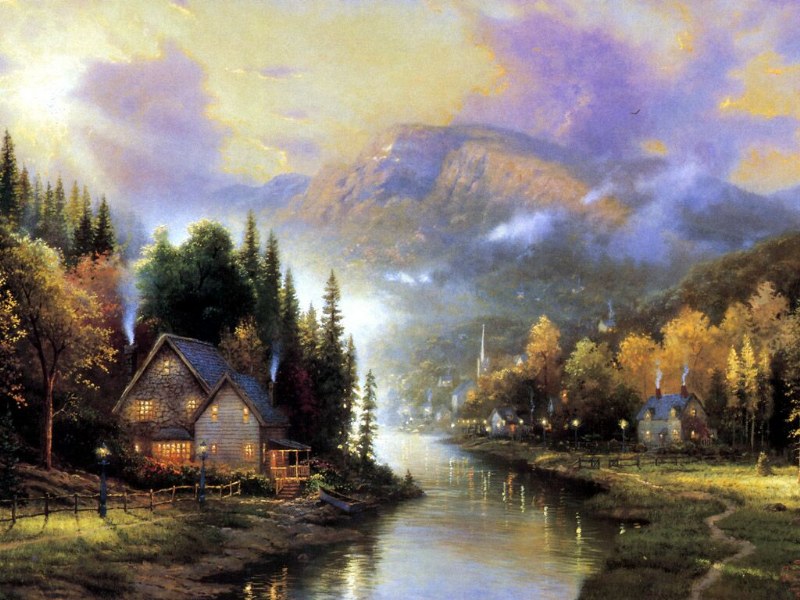 thomas kinkade disney hd wallpaperswidescreen desktop backgrounds 800x600