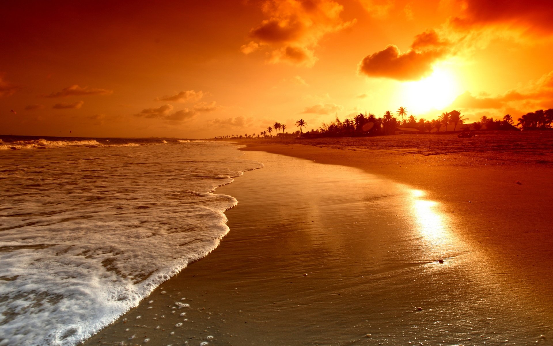 Hd Beach Sunset Wallpapers Pictures to pin 1920x1200