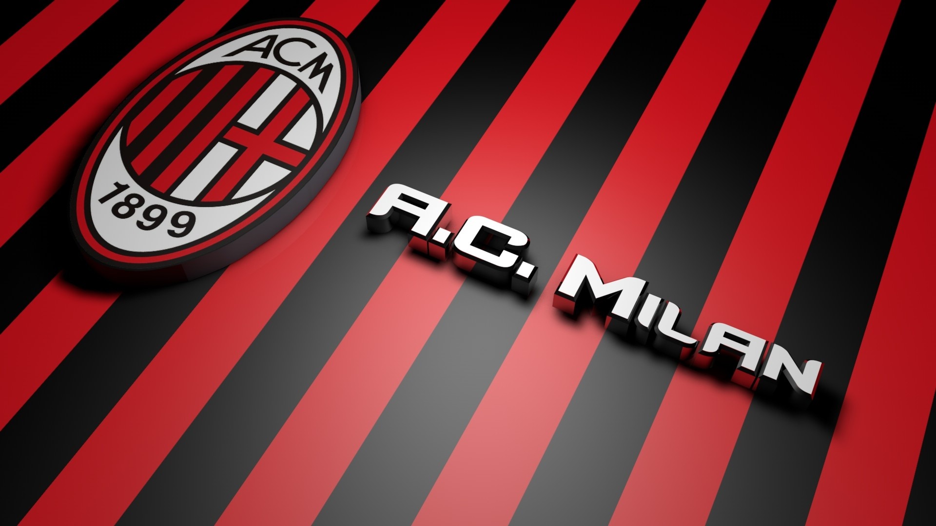 AC Milan Football Logo HD Wallpaper AC Milan Football Logo 1920x1080