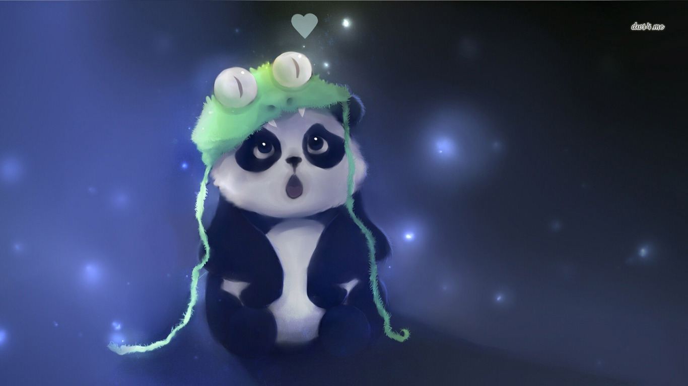 Cute panda wallpaper   Artistic wallpapers   12765 1366x768