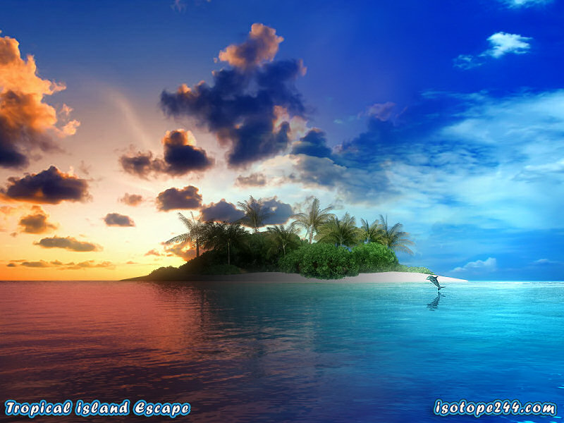 Tropical Island Escape 800x600