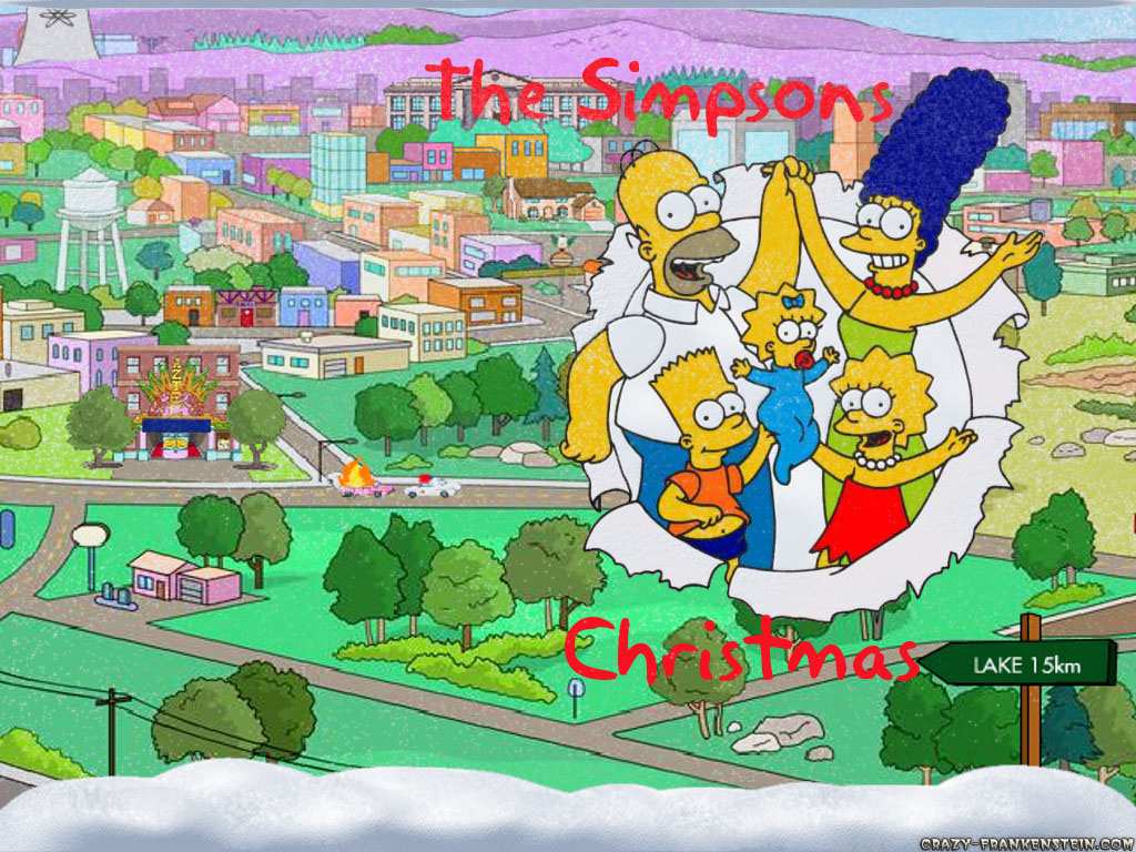 Wallpaper Simpsons Christmas wallpaper 1024x768