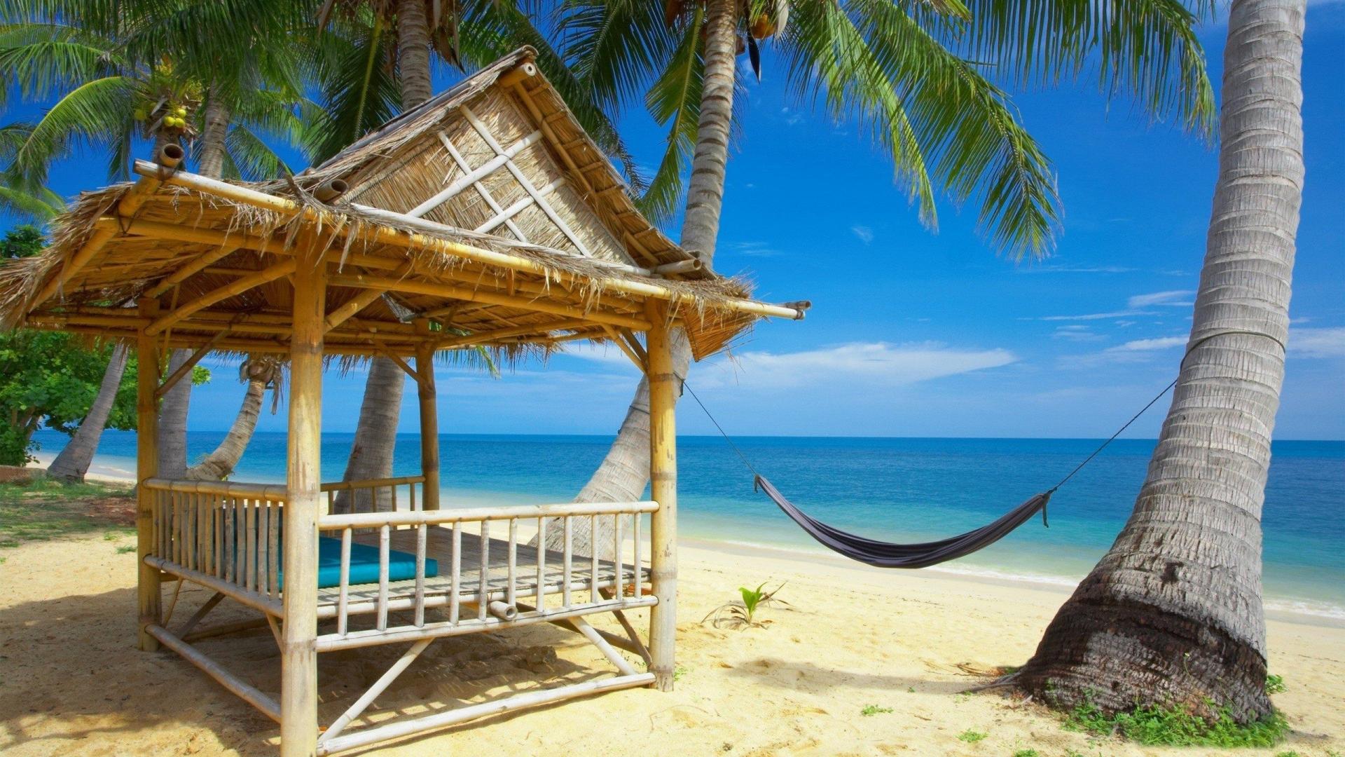 Beautiful Beach Resort HD Wallpaper Beautiful Beach Resort 1920x1080