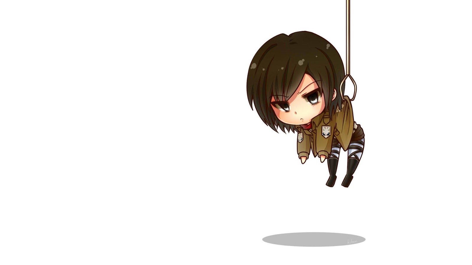 Chibi Cute Attack on Titan Shingeki no Kyojin Girl Anime HD Wallpaper 1600x900