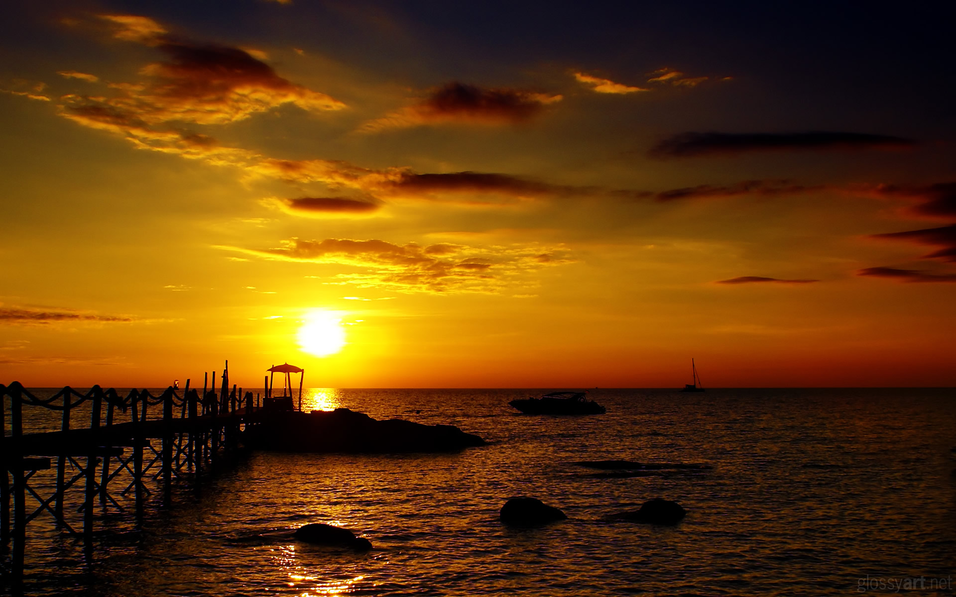 Golden Sunset HD Wallpaper Theme Bin   Customization HD Wallpapers 1920x1200