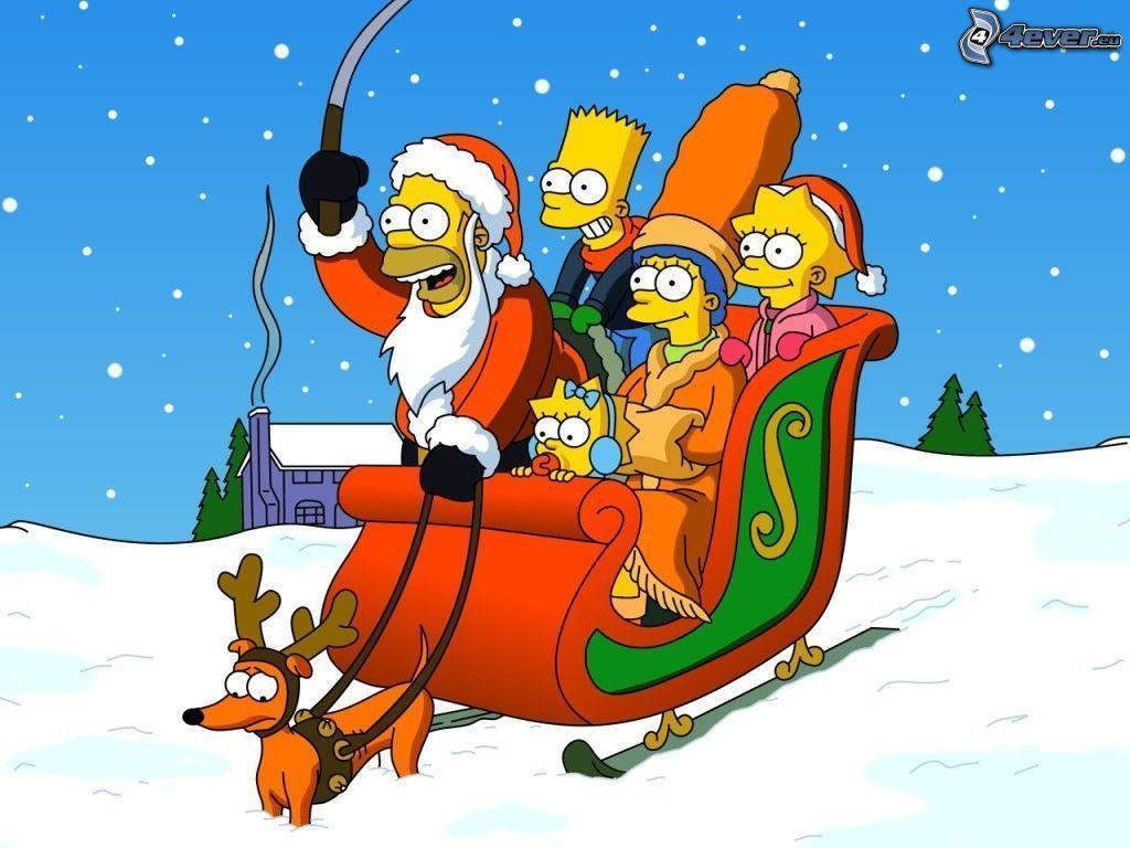 Simpsons Christmas Wallpapers 1024x768