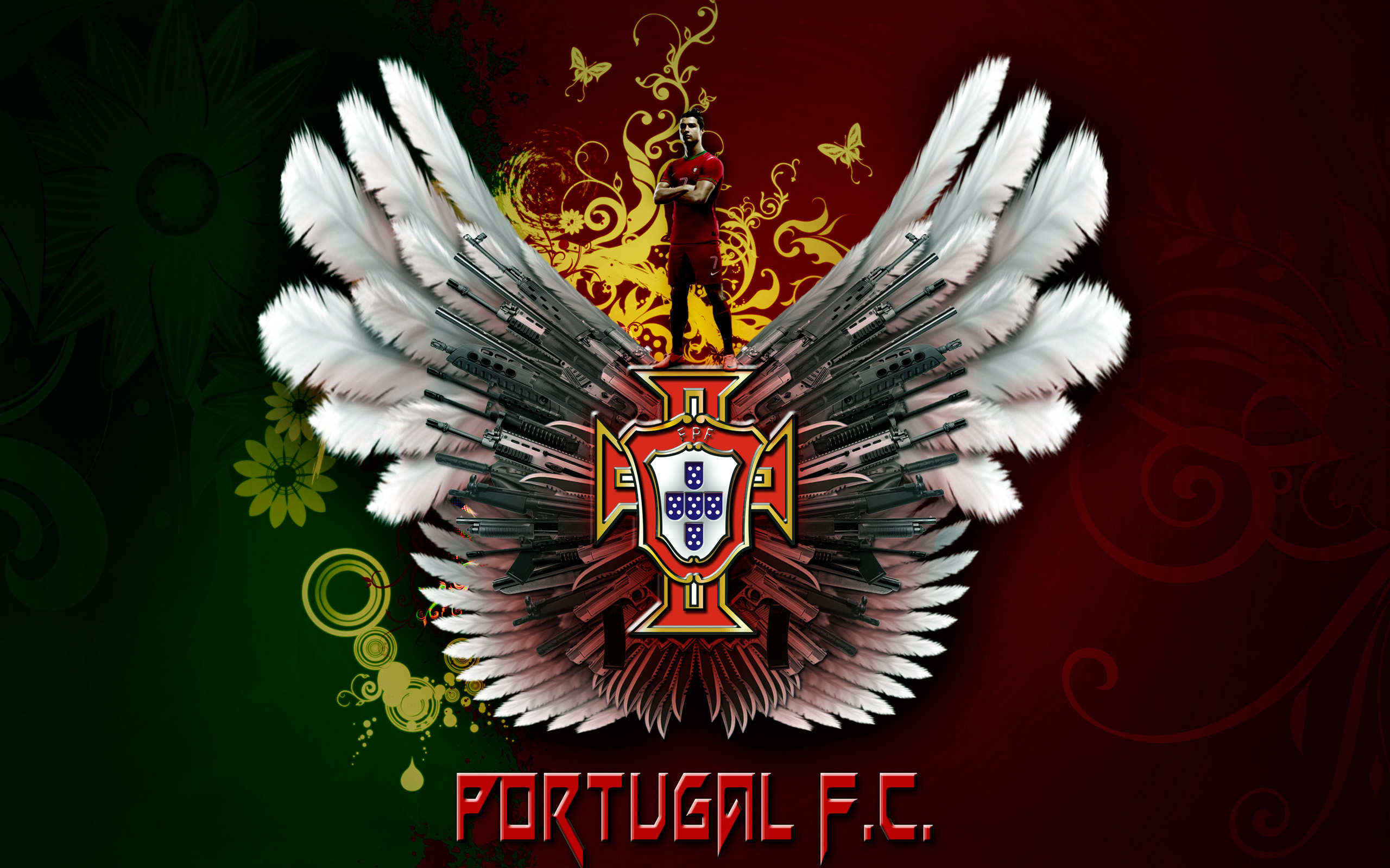 Portugal national football team logo wallpaper Chainimage 2560x1600